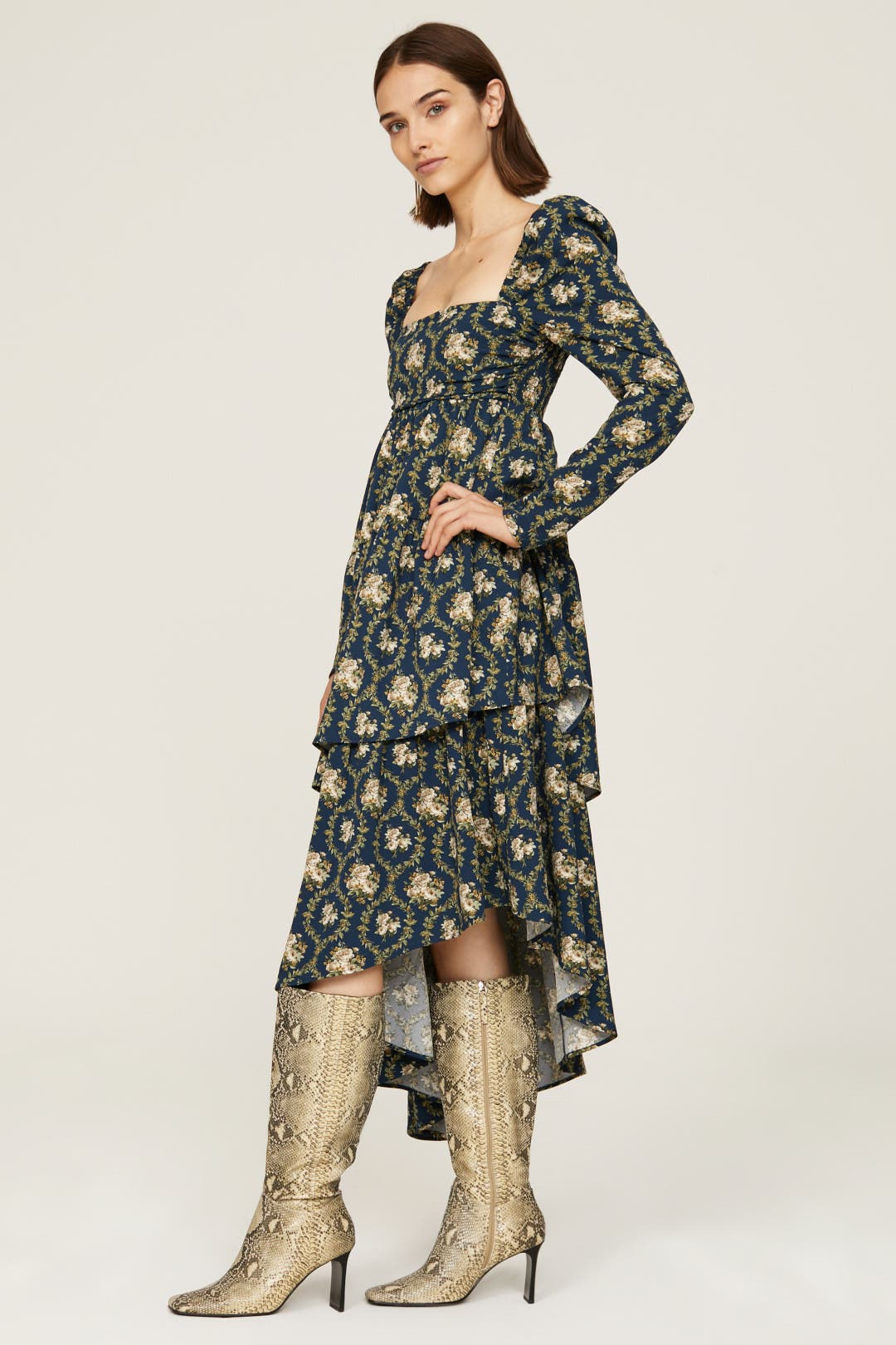 Puff Sleeve Dress by WEWOREWHAT | Rent the Runway