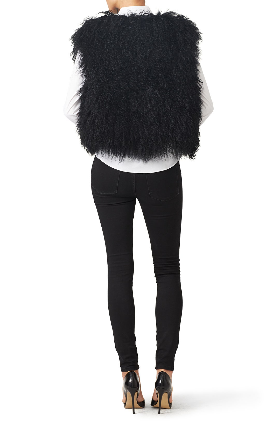 Black Anyssa Vest by Adrienne Landau 2