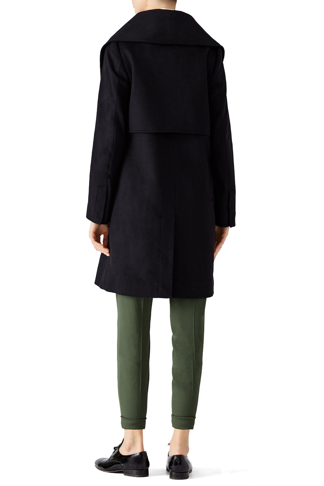 Black Nikki Coat by Badgley Mischka 2