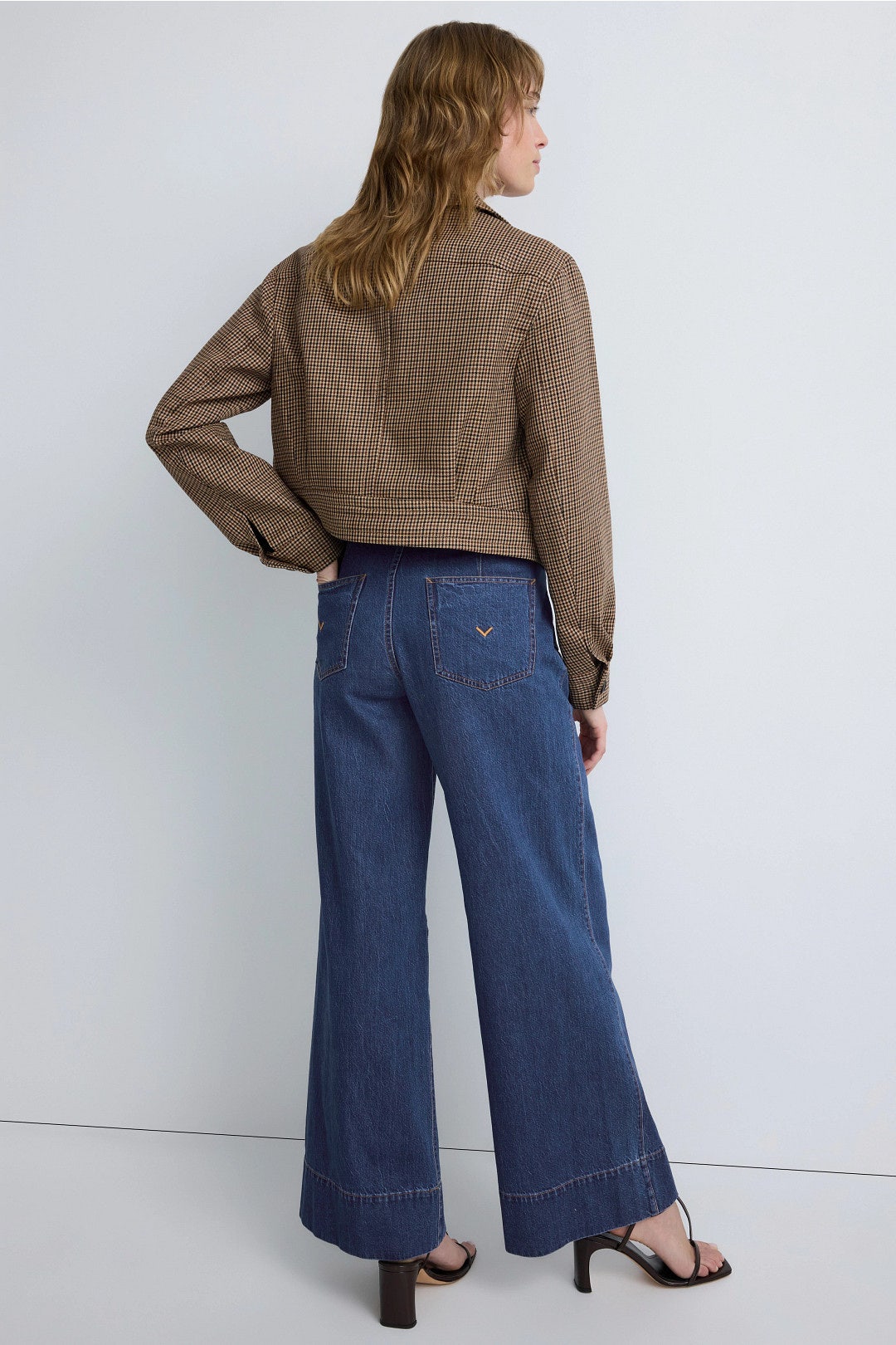 Dark Rinse James High Rise Wide Leg Jeans by Hudson 2