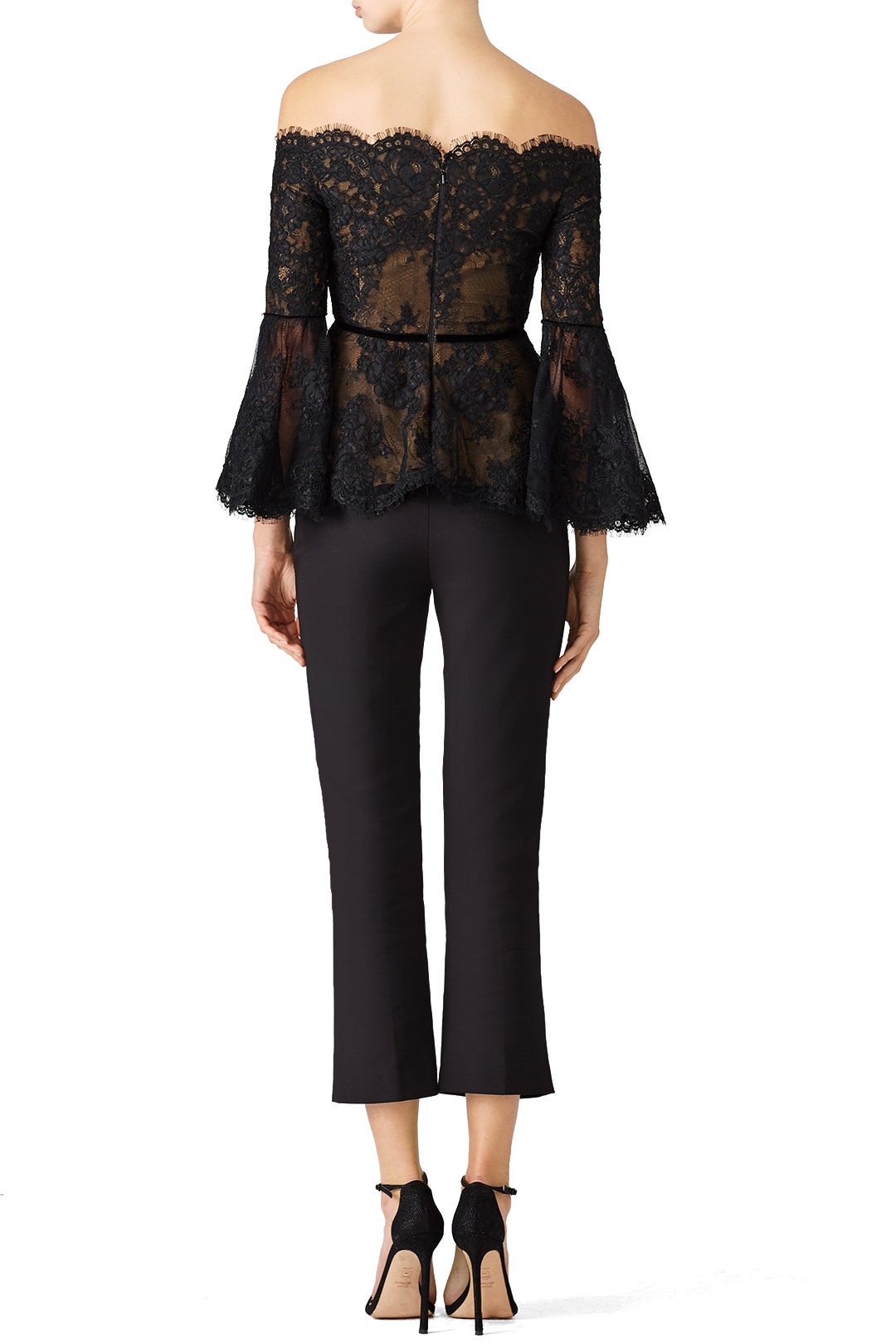 Scalloped Lace Top by Marchesa Notte 1