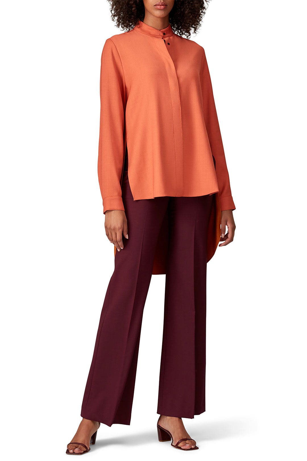 Burnt Orange Tailoring Top by Roksanda 2