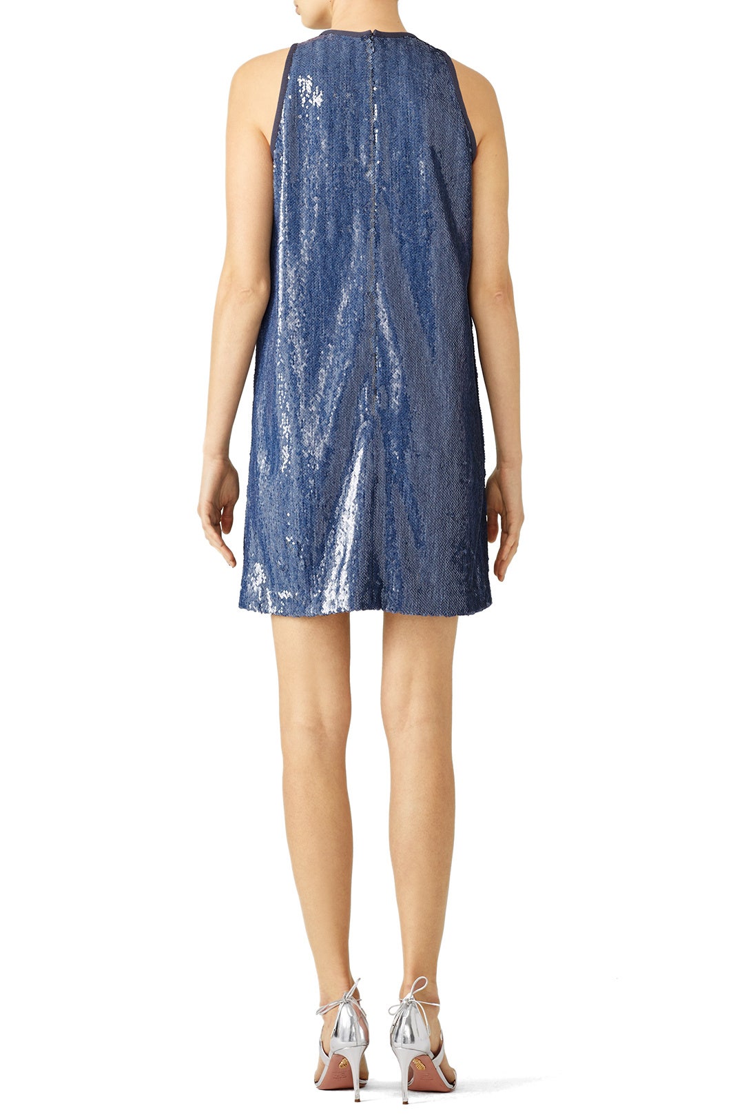 Denim Sequin Shift by Carmen Marc Valvo 1