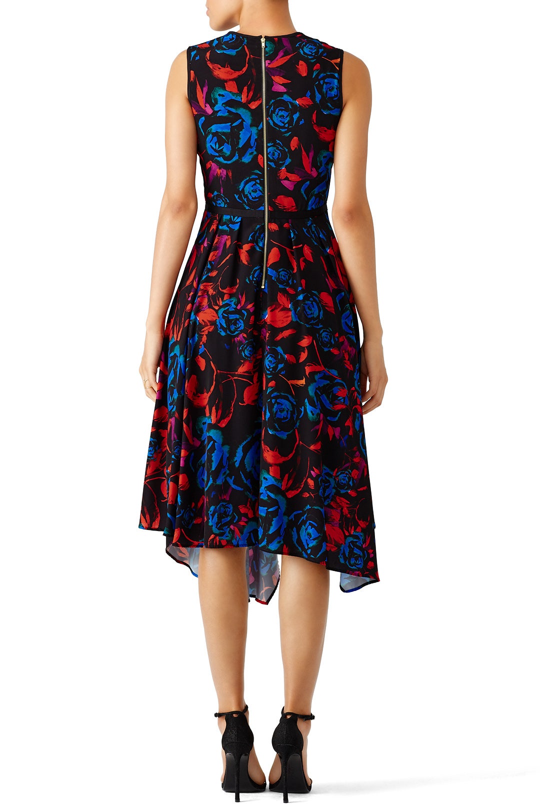 Floral Asymmetrical Dress by Hunter Bell 2