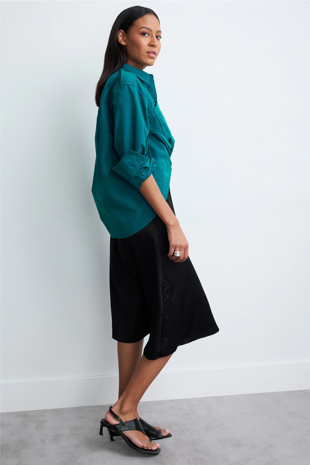 Relaxed Shirt Combo Dress
