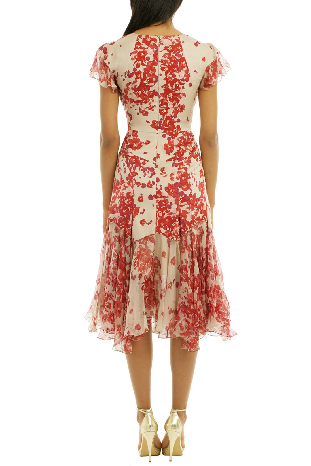 Hibiscus Print Silk Dress by ZAC Zac Posen 1