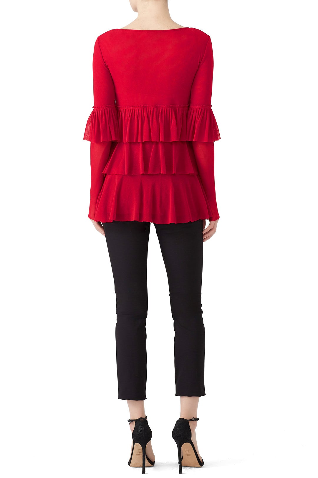 Solid Ruffle Top by Fuzzi 2