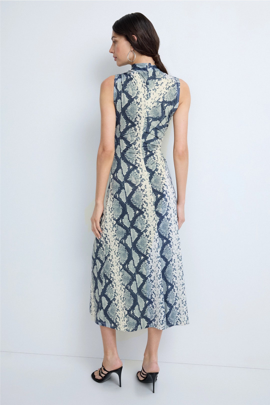 Printed Jersey Ruched Dress by LAPOINTE 2