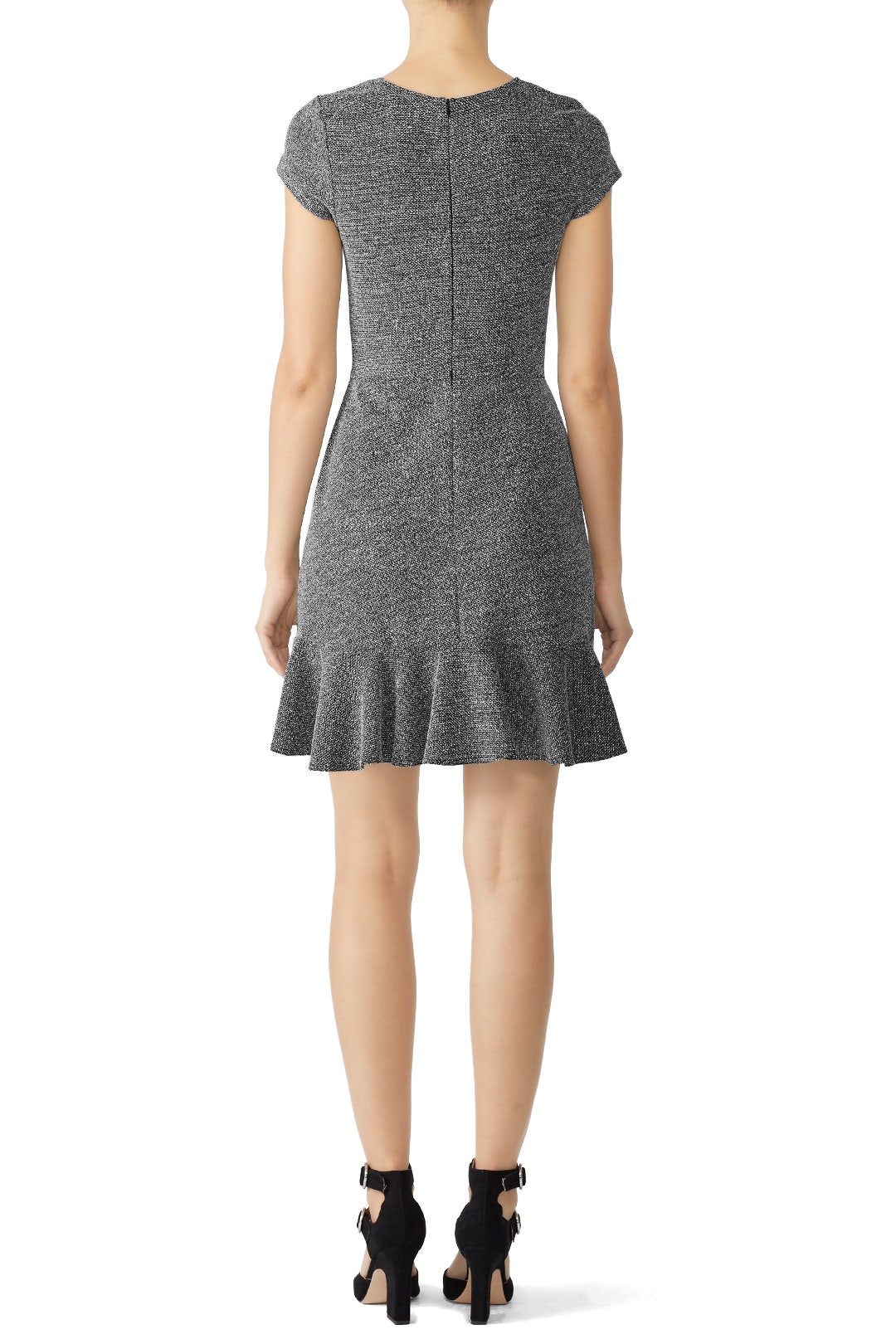 Tweed Ruffle Hem Dress by Slate & Willow 2