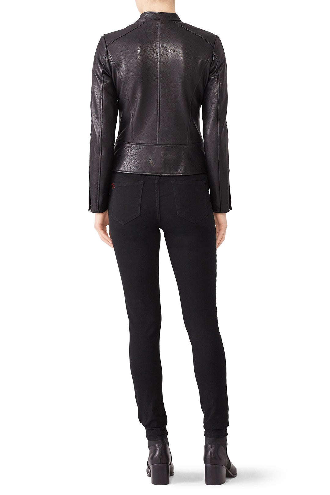 Varsity Stripe Moto Jacket by Slate & Willow 2