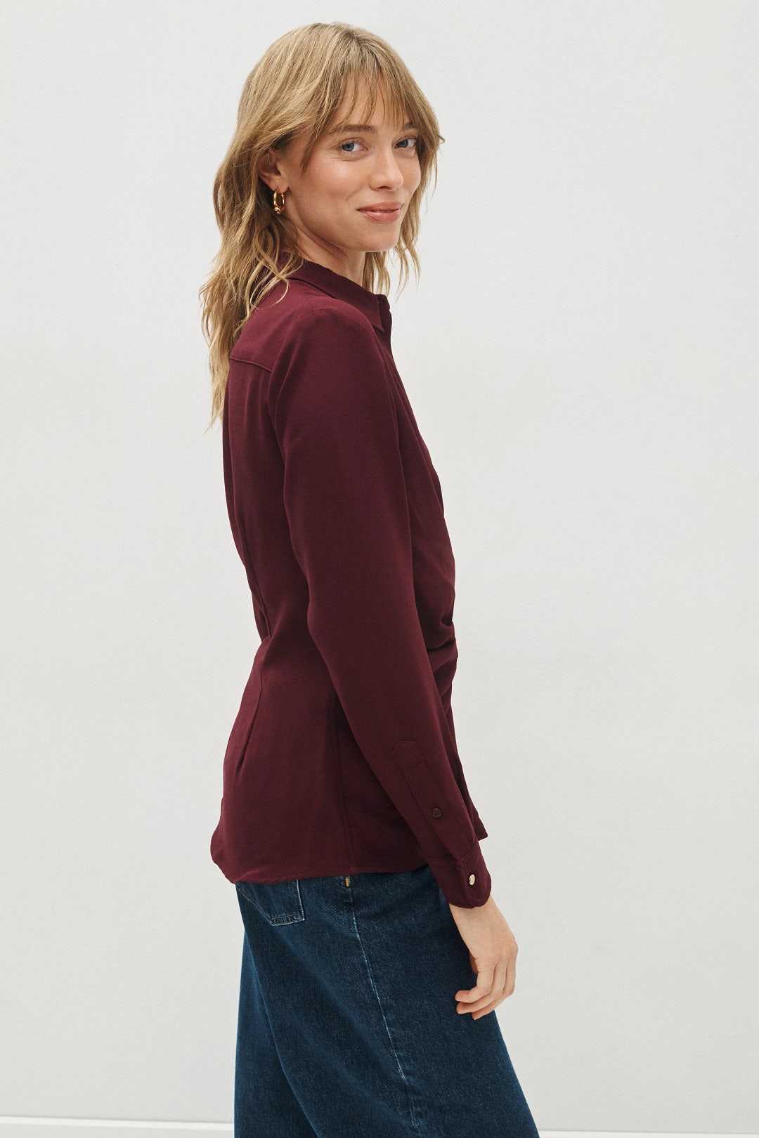 Cross Cinched Collared Top by Lauren Ralph Lauren 1