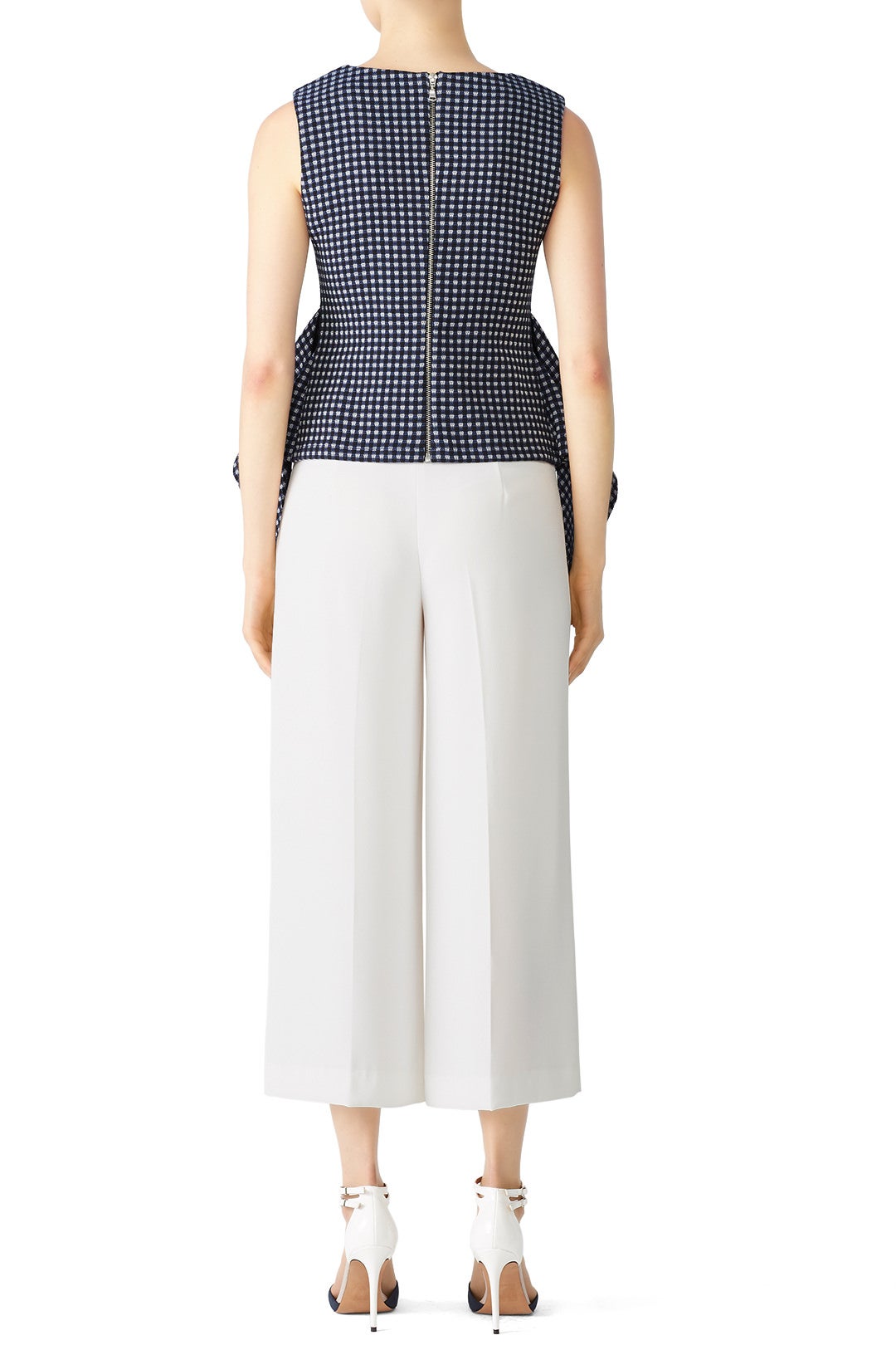 Blue Herringbone Top by Christian Pellizzari 2