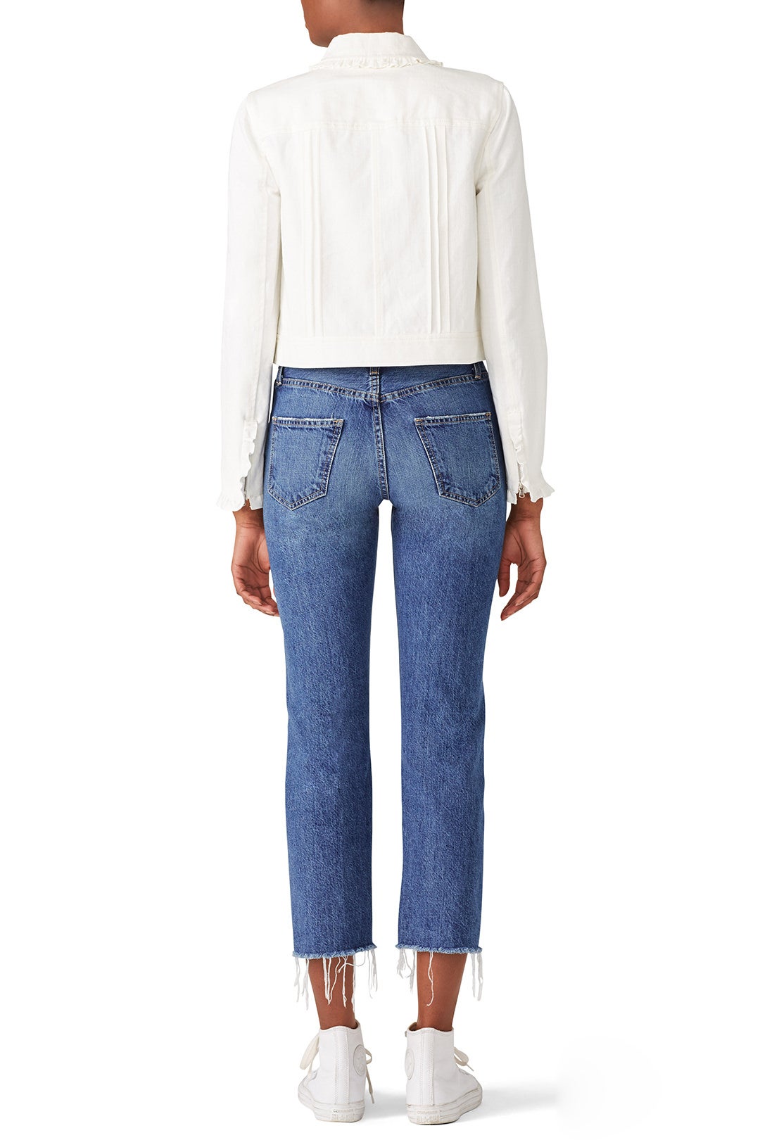 Twill Ruffle Jacket by Rebecca Taylor NYC 2