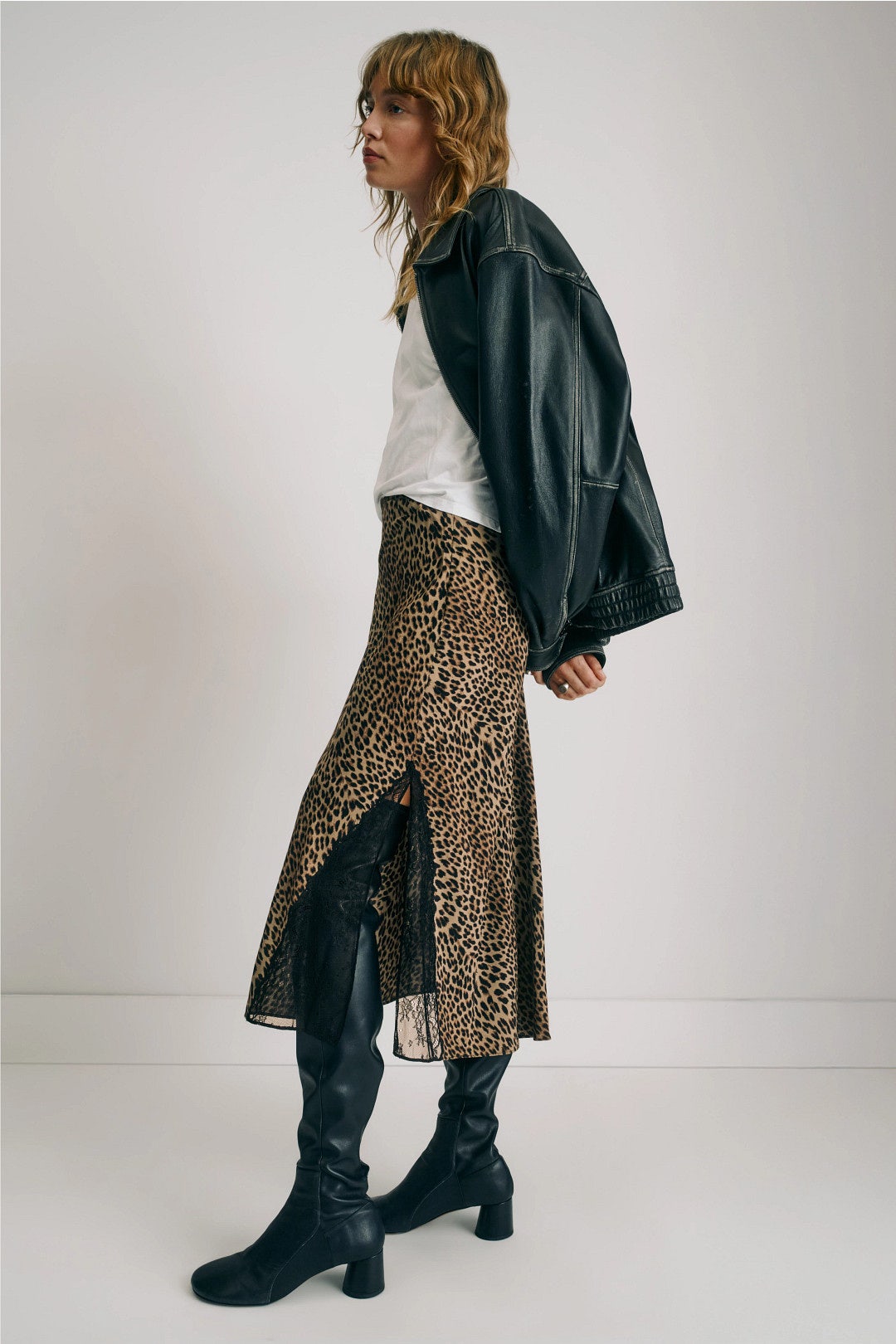 Jayla Soft Leopard Skirt