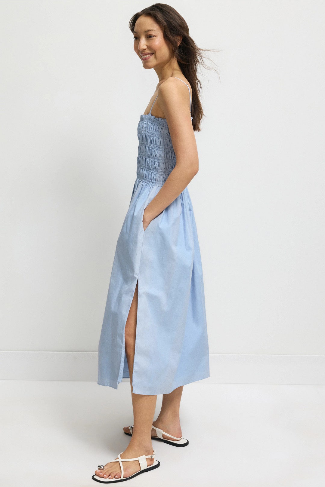 Cotton Smocked Dress by NAADAM 2