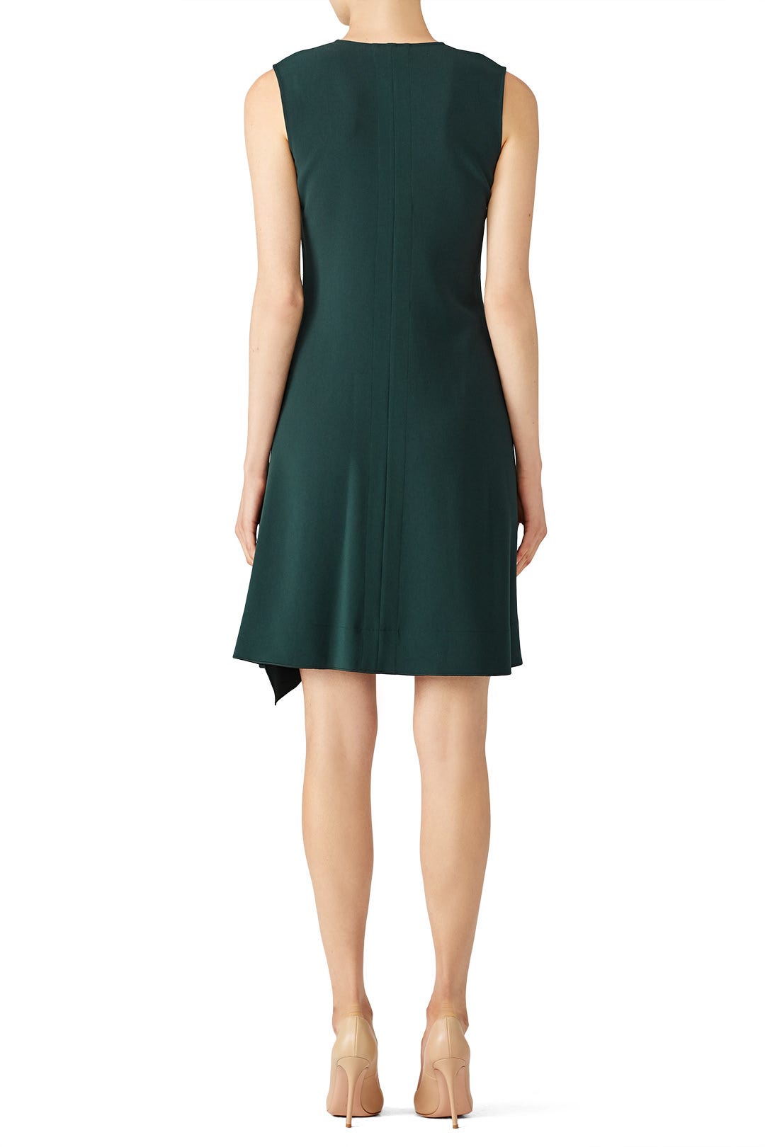 Green Draped Shift  by Theory 2