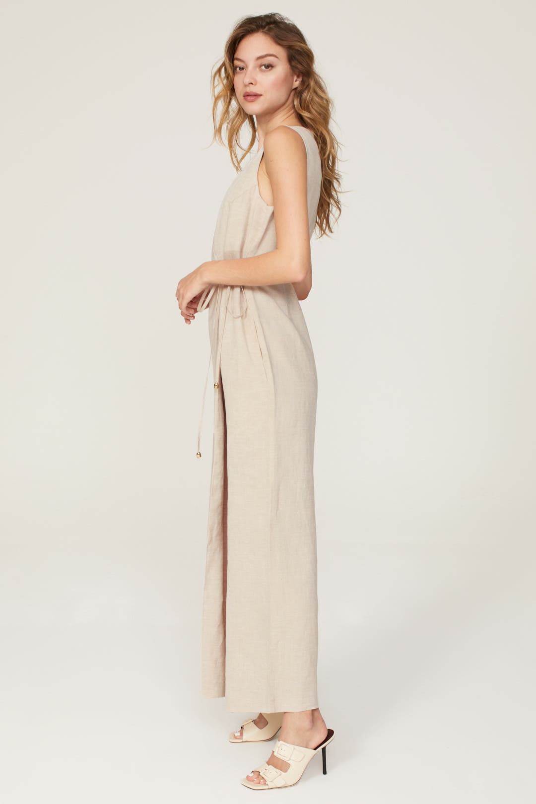 Oatmeal Apron Jumpsuit by Rosetta Getty x RTR | Rent the Runway