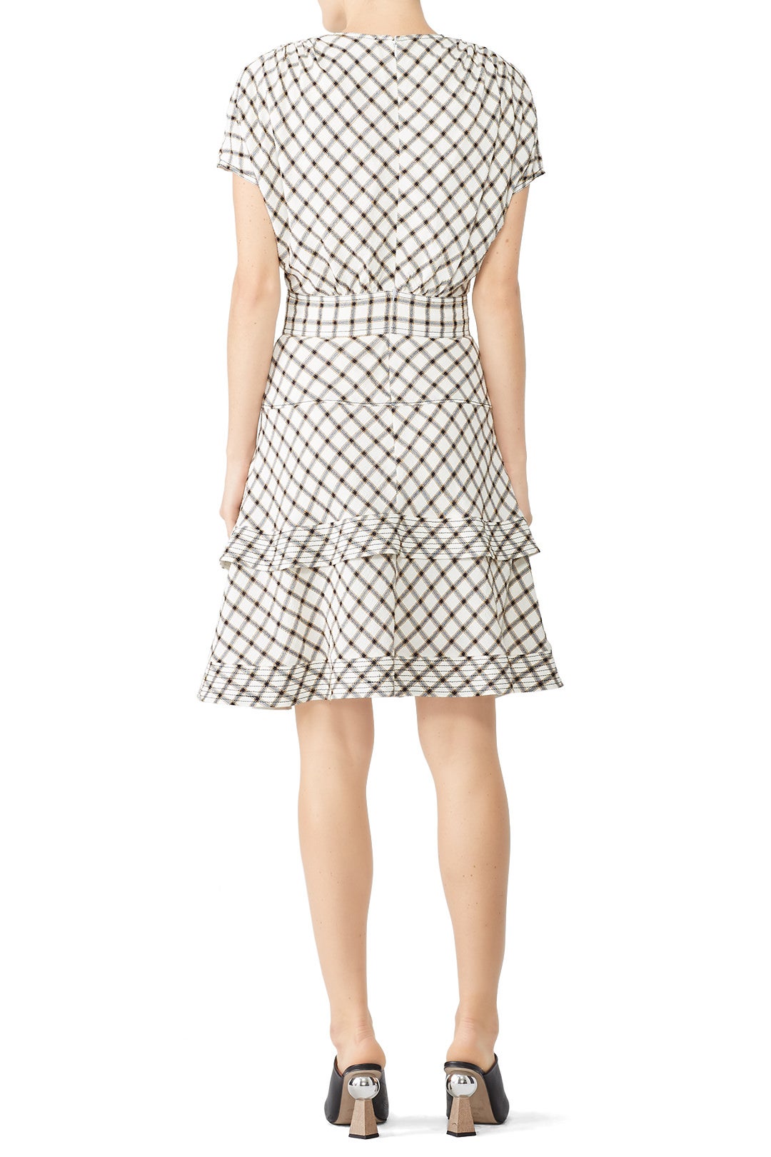 Plaid Crew Neck Dress by Derek Lam 10 Crosby 2