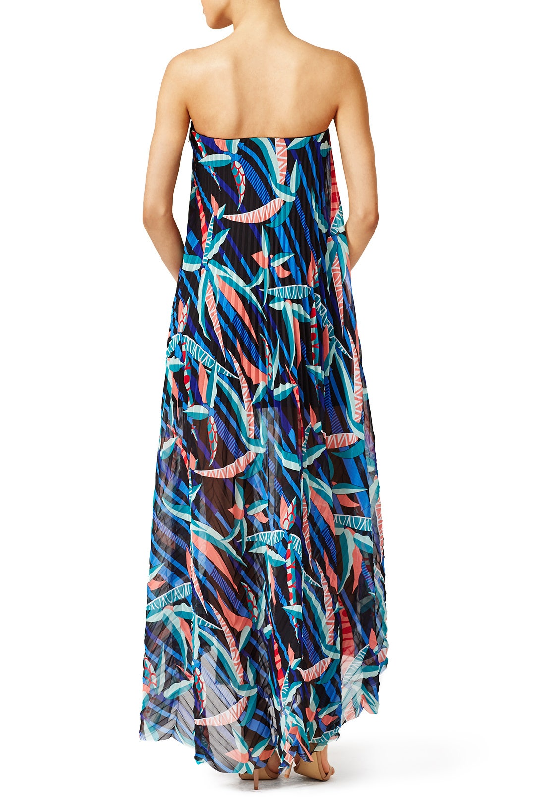 Wind Ribbon Strapless Maxi by MSGM 2