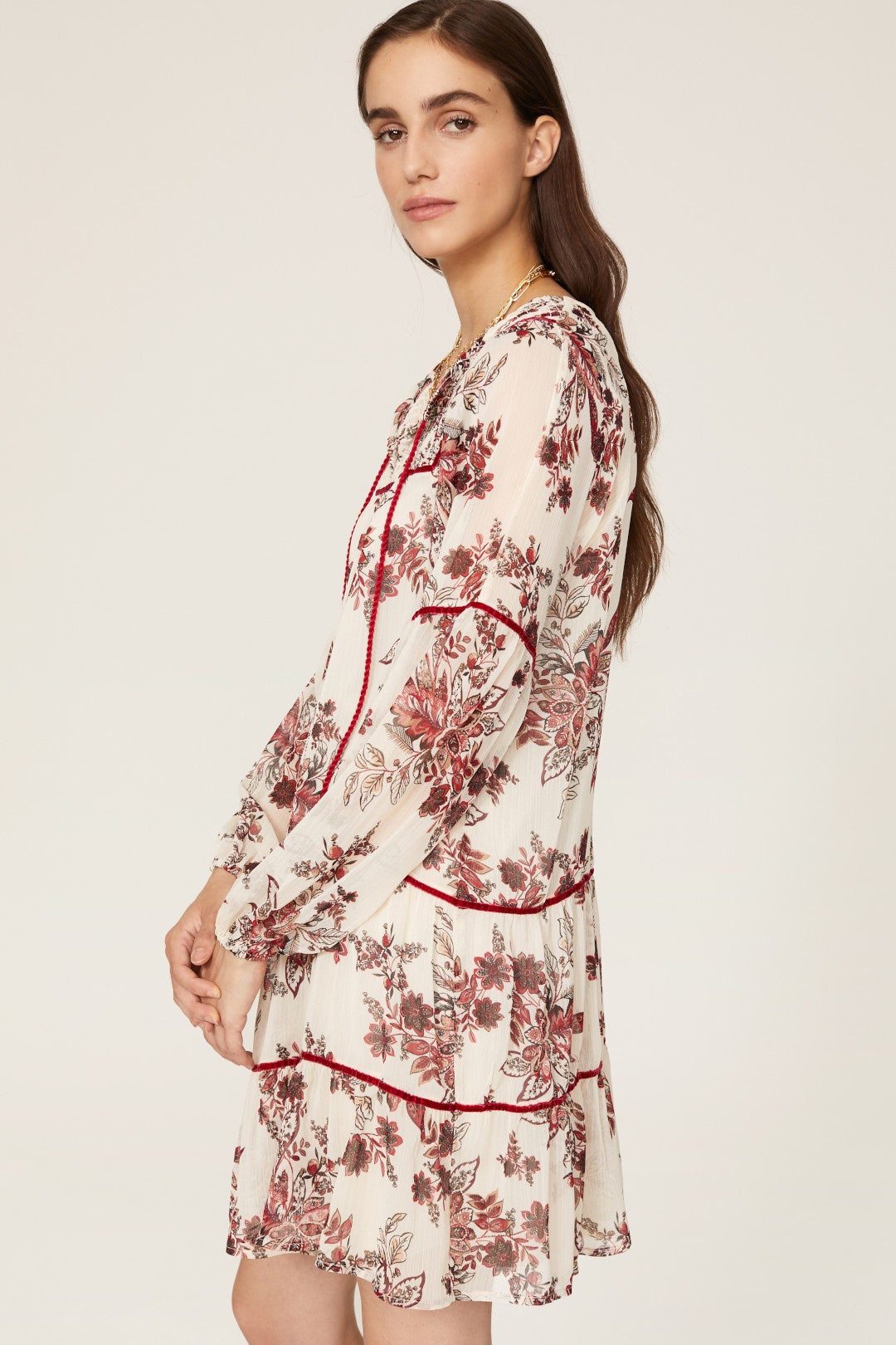 Shirred Floral Dress by Great Jones 1