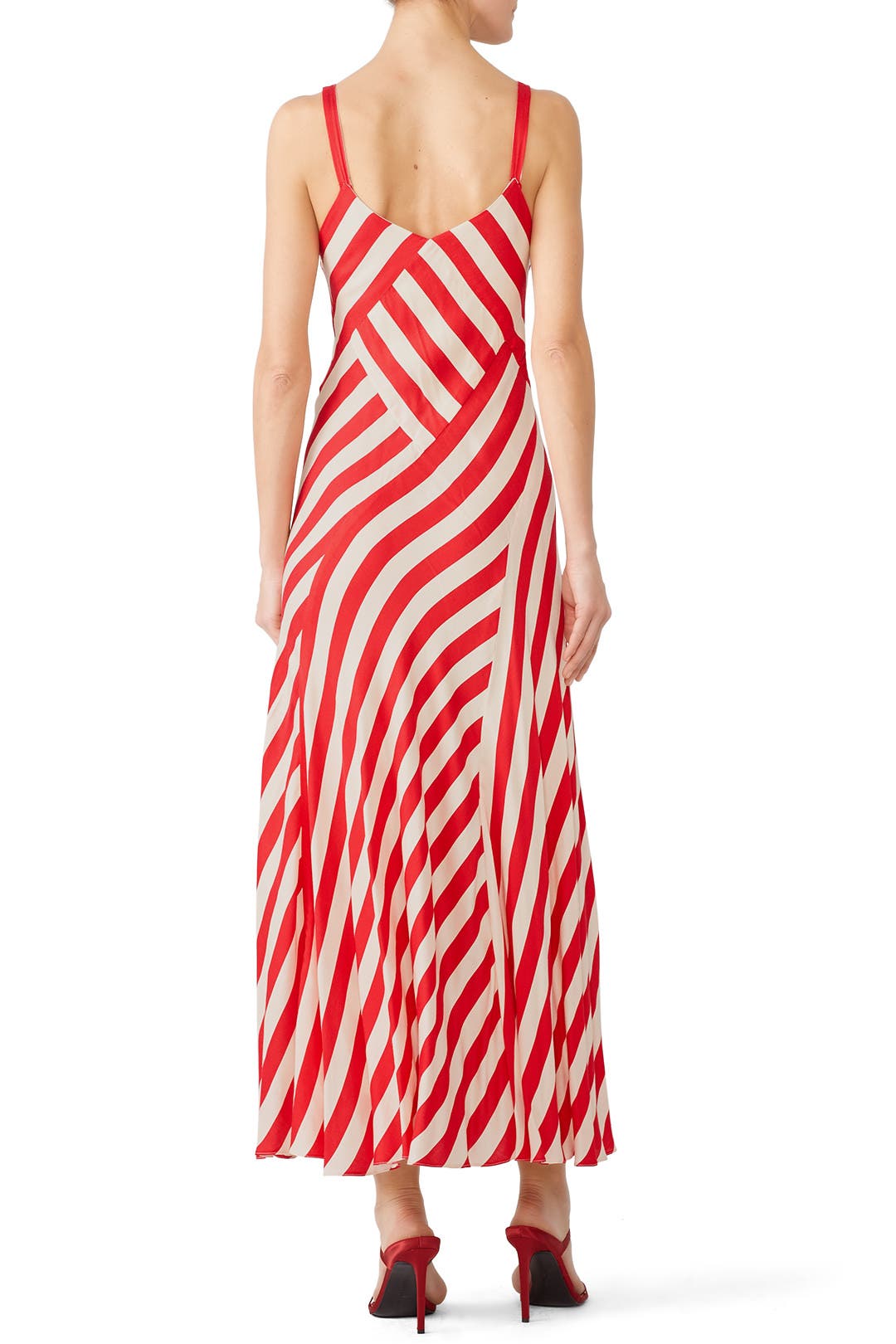 トップス Jill Stuart stripe off-shoulder Red Striped Maxi by Jill Jill Stuart | Rent the Runway