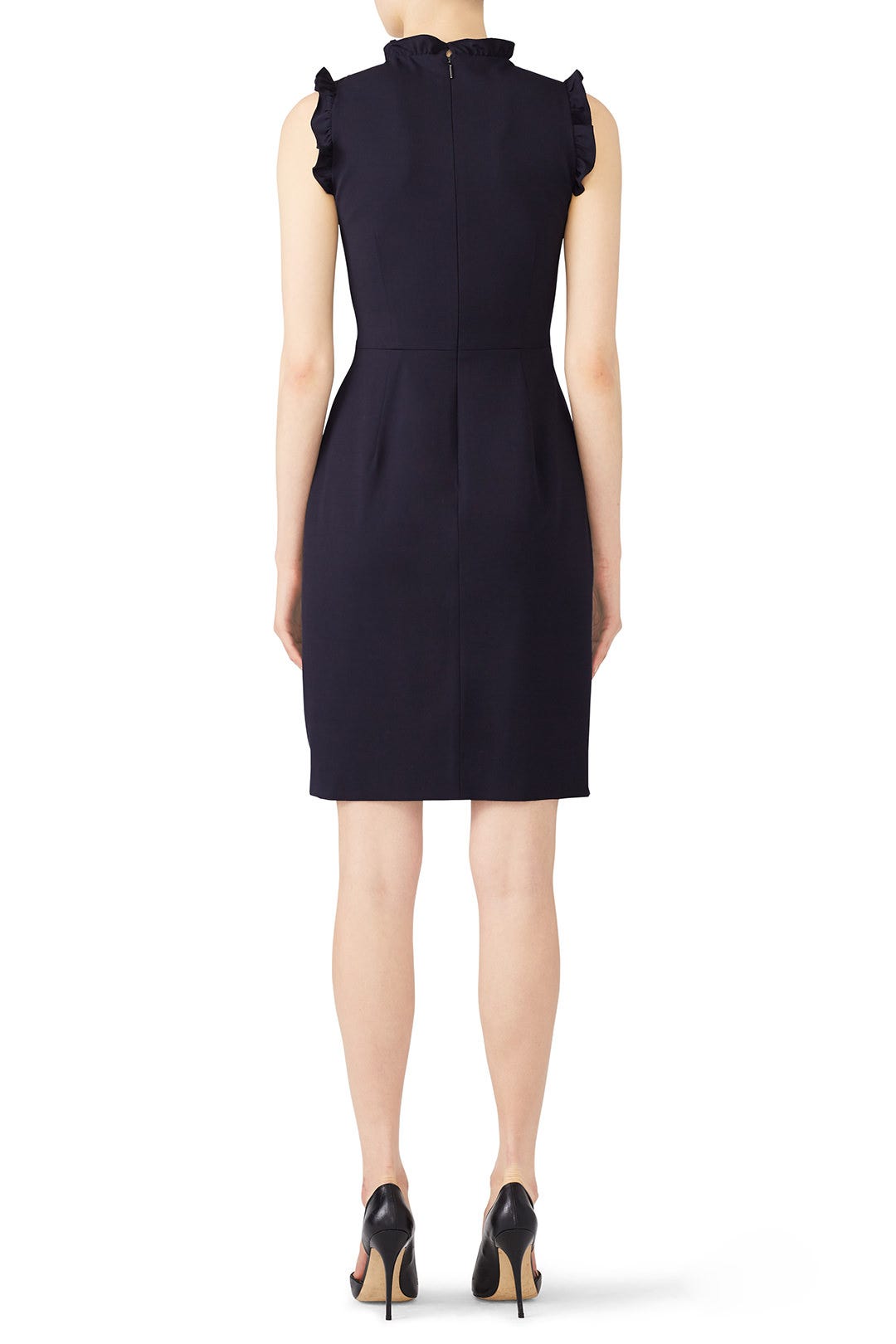 Navy Spring Ruffle Dress by Rebecca Taylor NYC 1