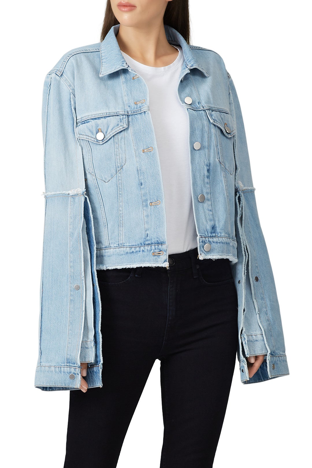 Split Denim Jacket by rokh 1