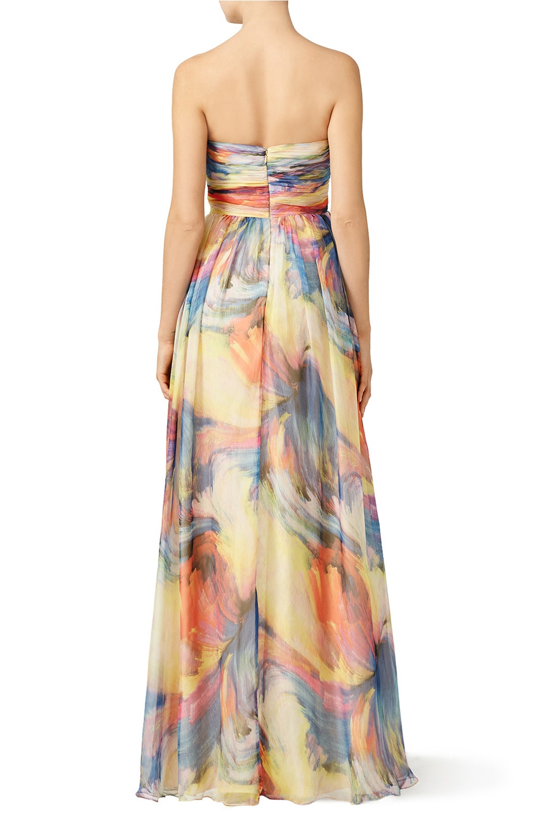Watercolor Stroke Gown by Slate & Willow 2