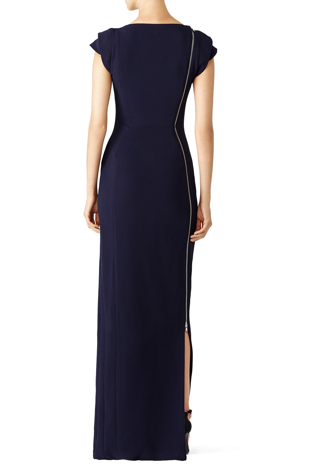 Navy Side Zip Gown by Antonio Berardi 1