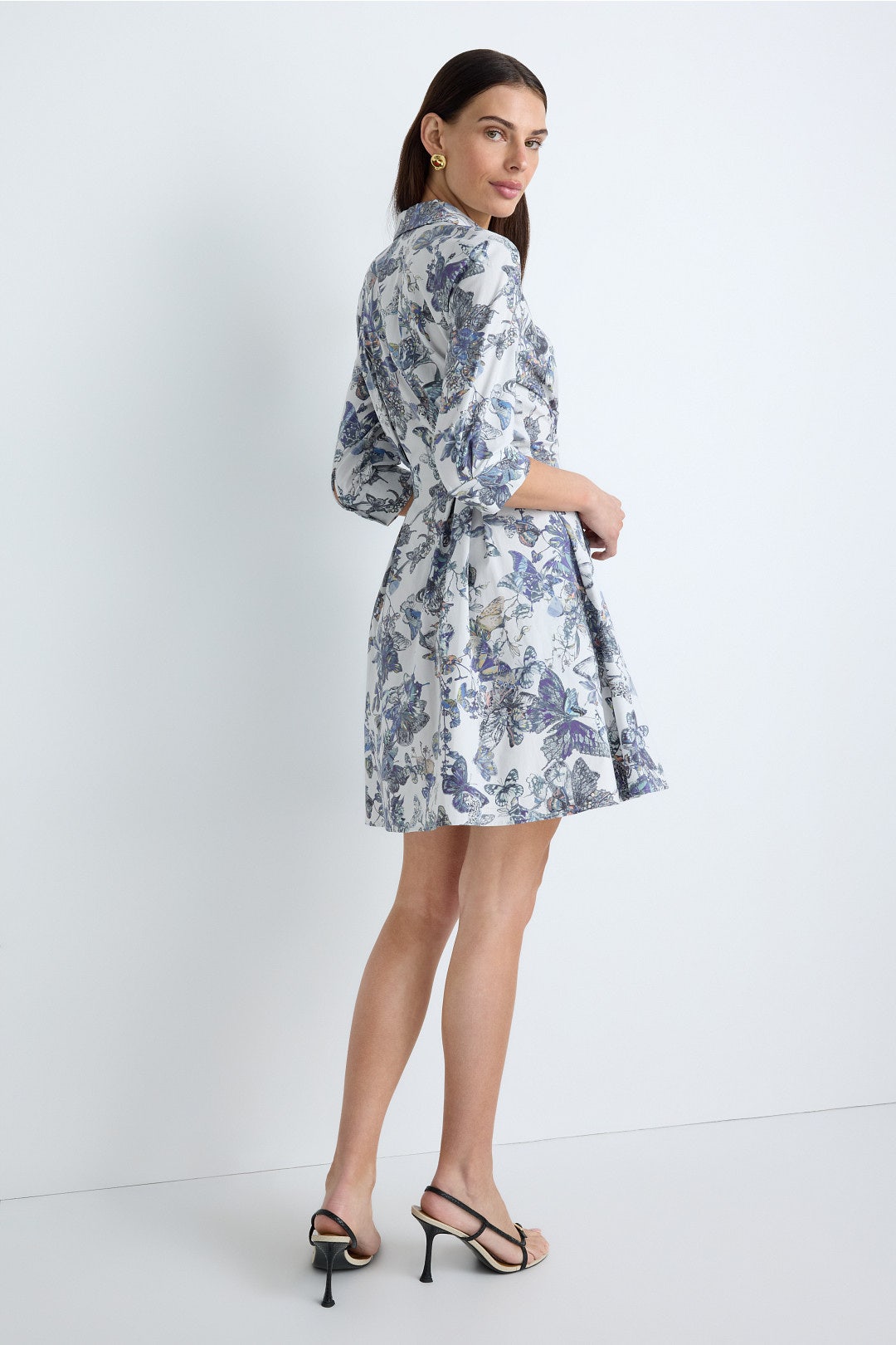 Journi Pintuck Short Dress by L'agence 2