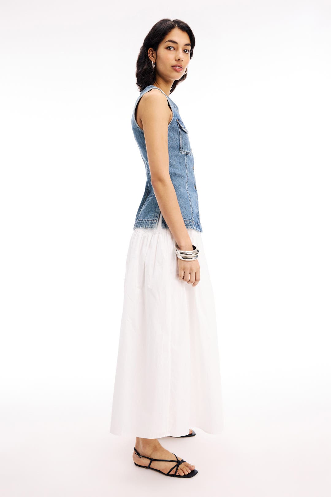 High Neck Denim Vest by Madewell | Rent the Runway