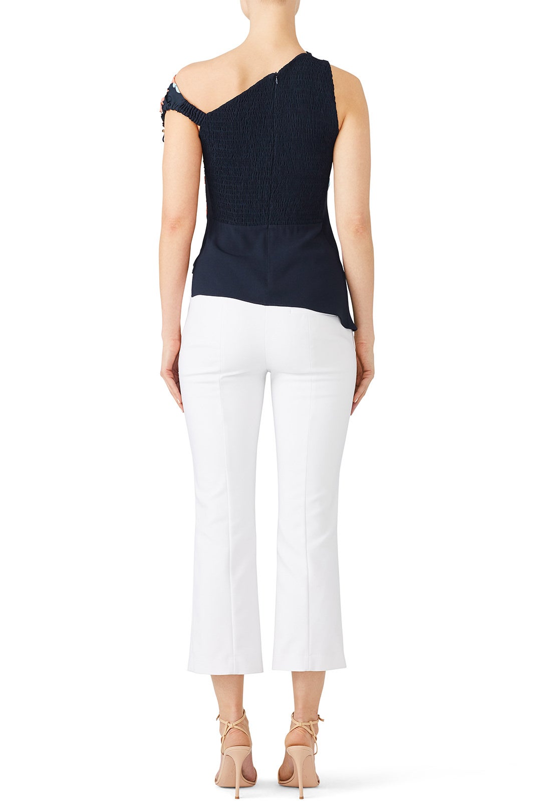 Navy Print Asymmetric Top by Peter Pilotto 2