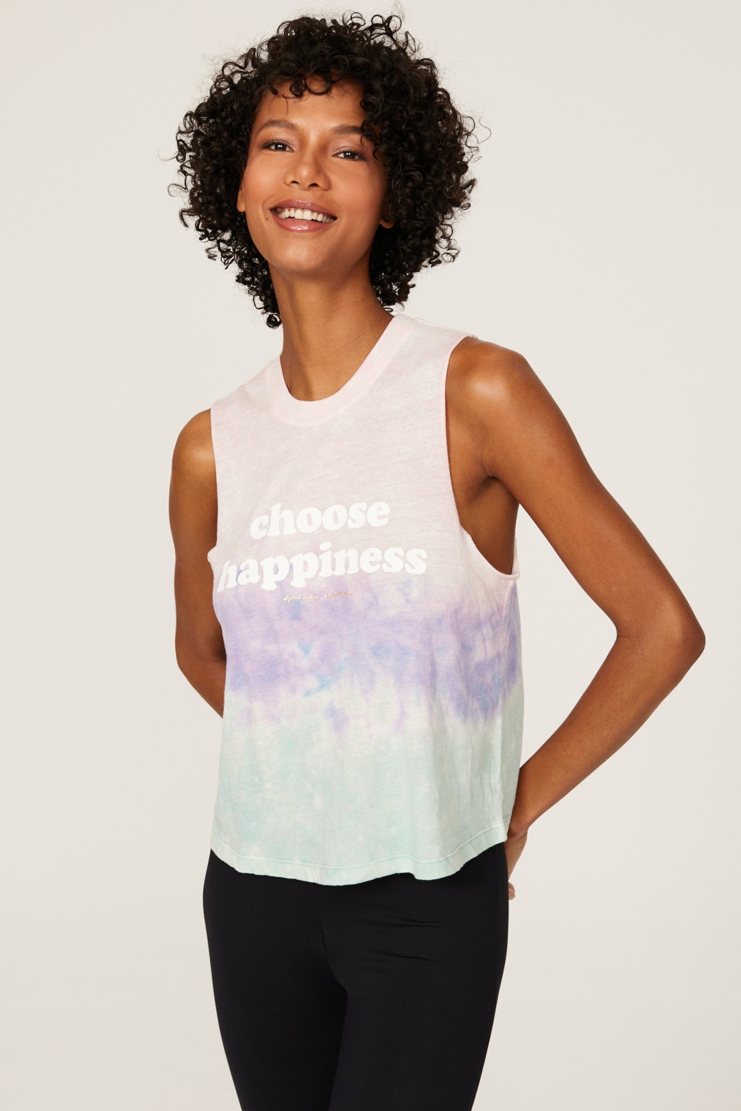 Happiness Crop Tank Top by Spiritual Gangster 1