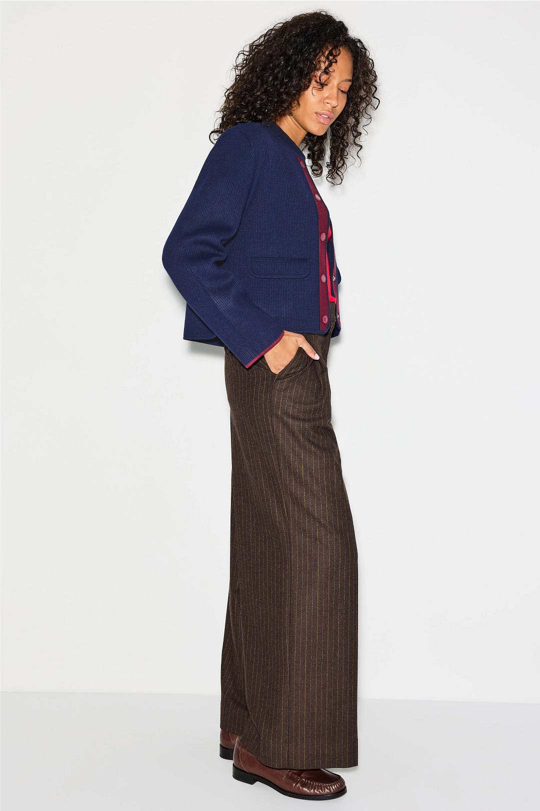 CLAUDIE PIERLOT ストライプカーディガン CLAUDIE PIERLOT ストライプカーディガン