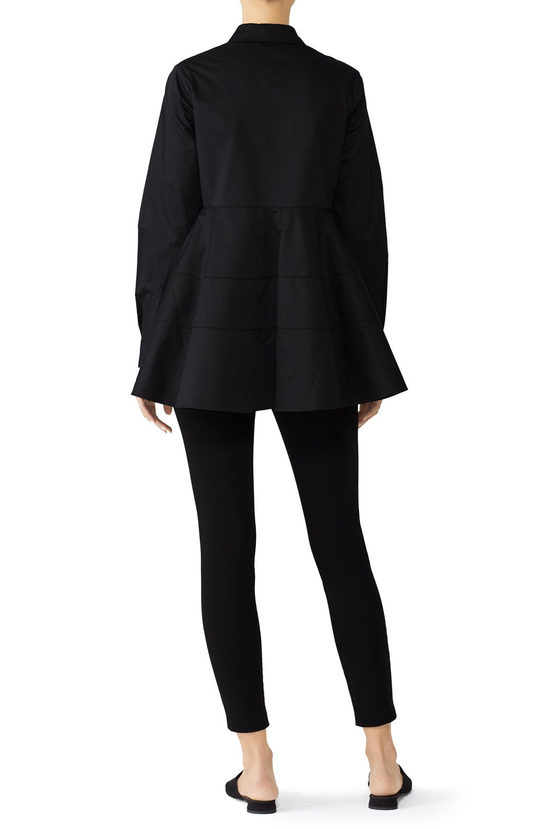 Black Tiered Button Down by Co 2