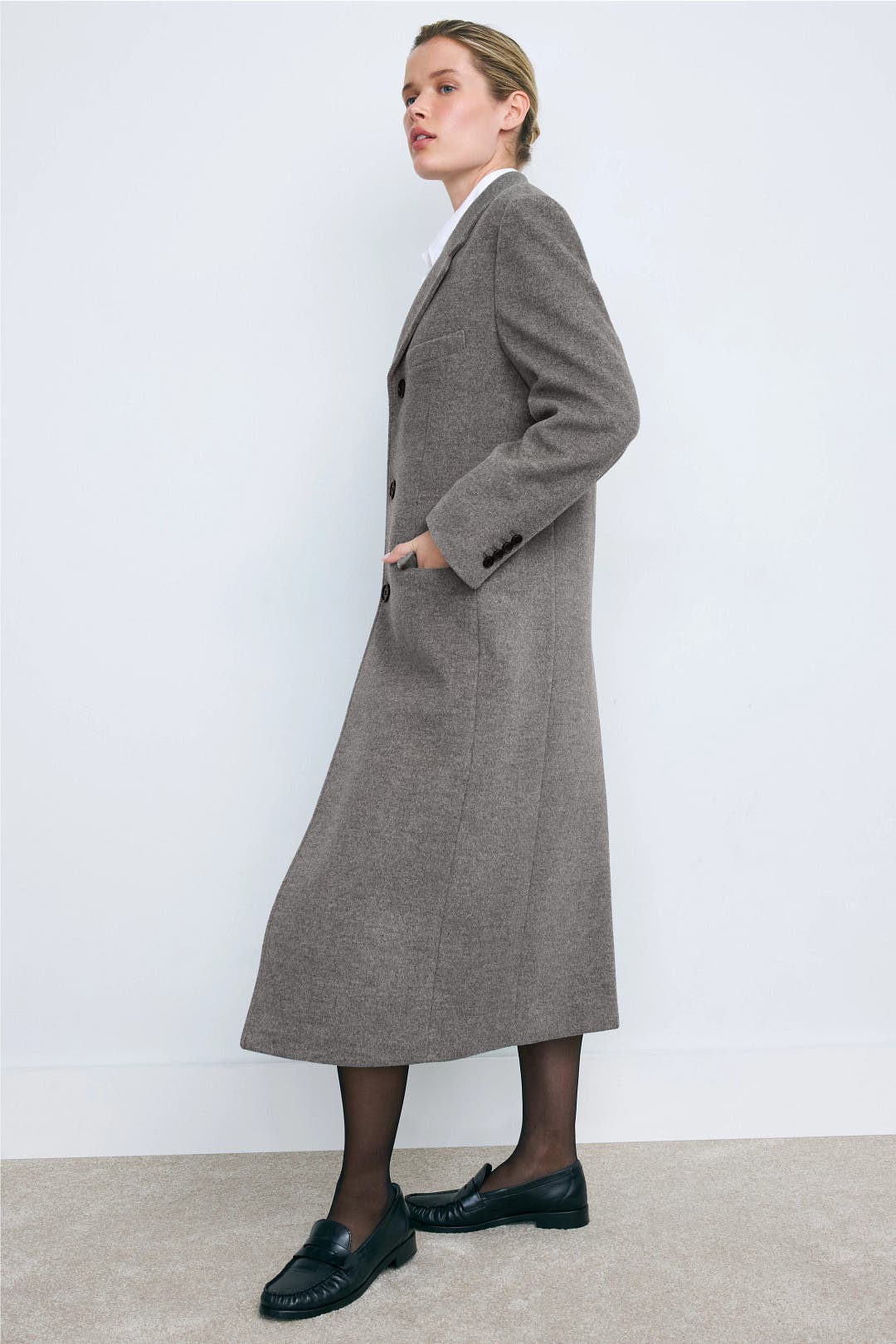 2-Way Three Button Cashmere Coat by DUNST | Rent the Runway