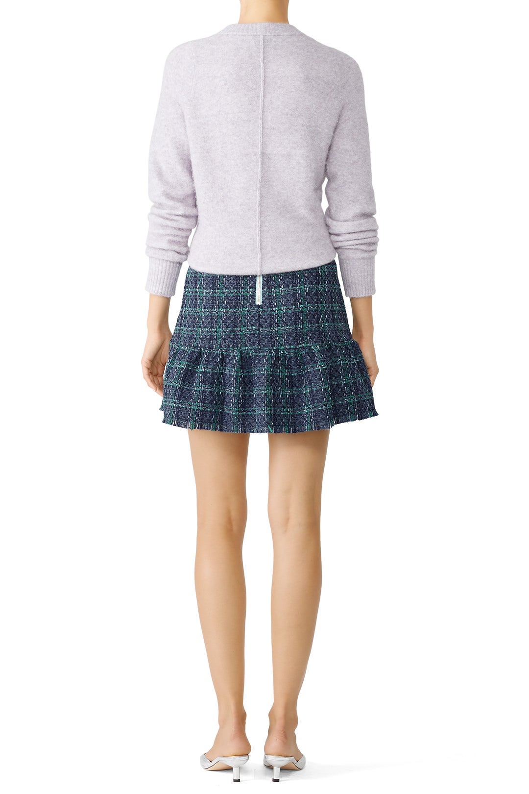 Plaid Tweed Flounce Skirt by Sail to Sable 1