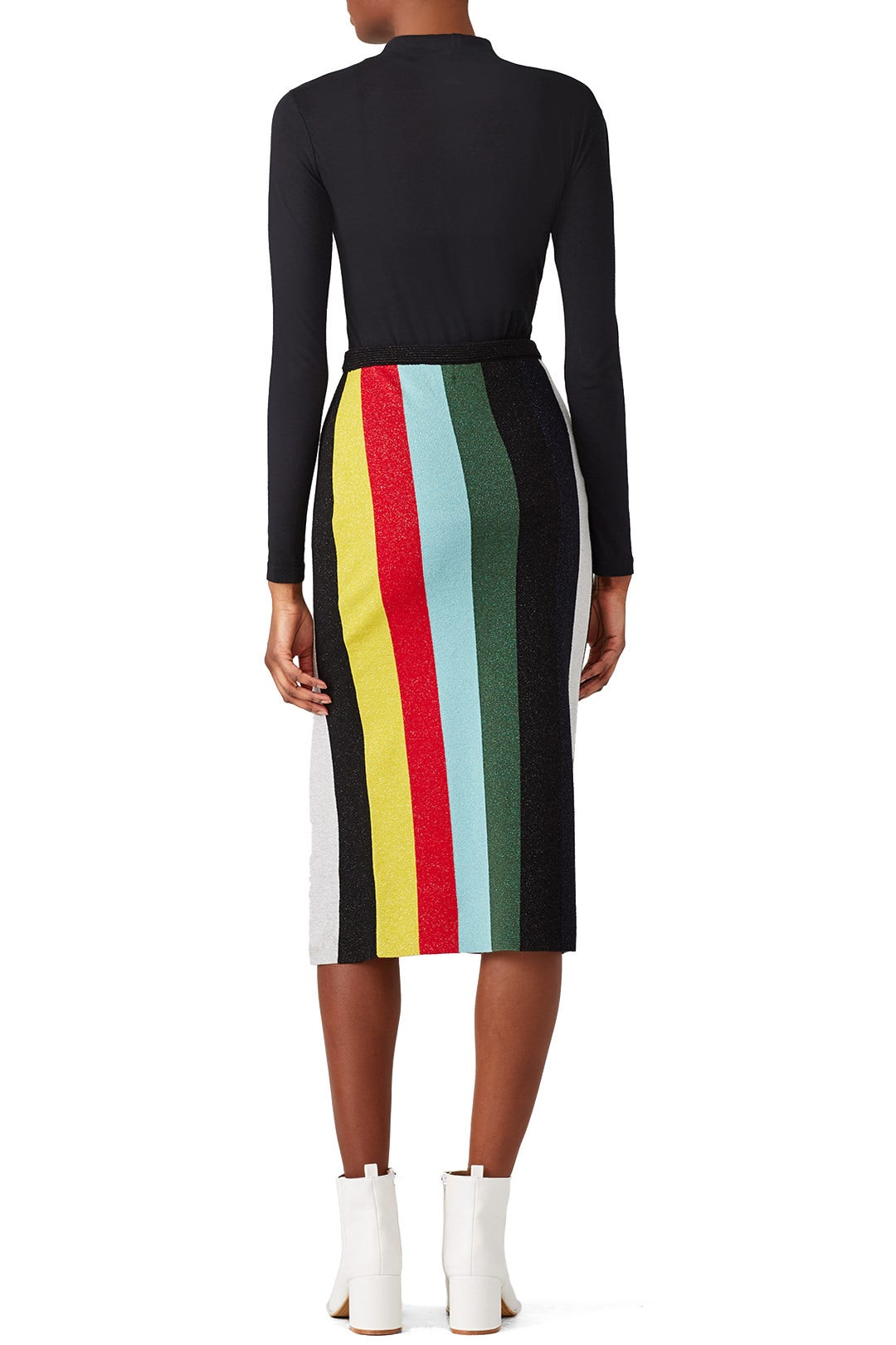 Metallic Stripe Skirt by Diane von Furstenberg 1