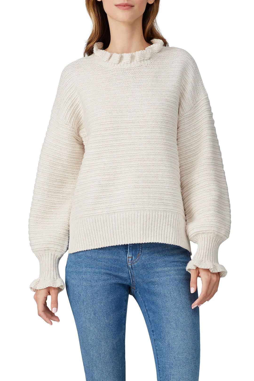 Ruffle Mockneck Stich Pullover by Madewell 1