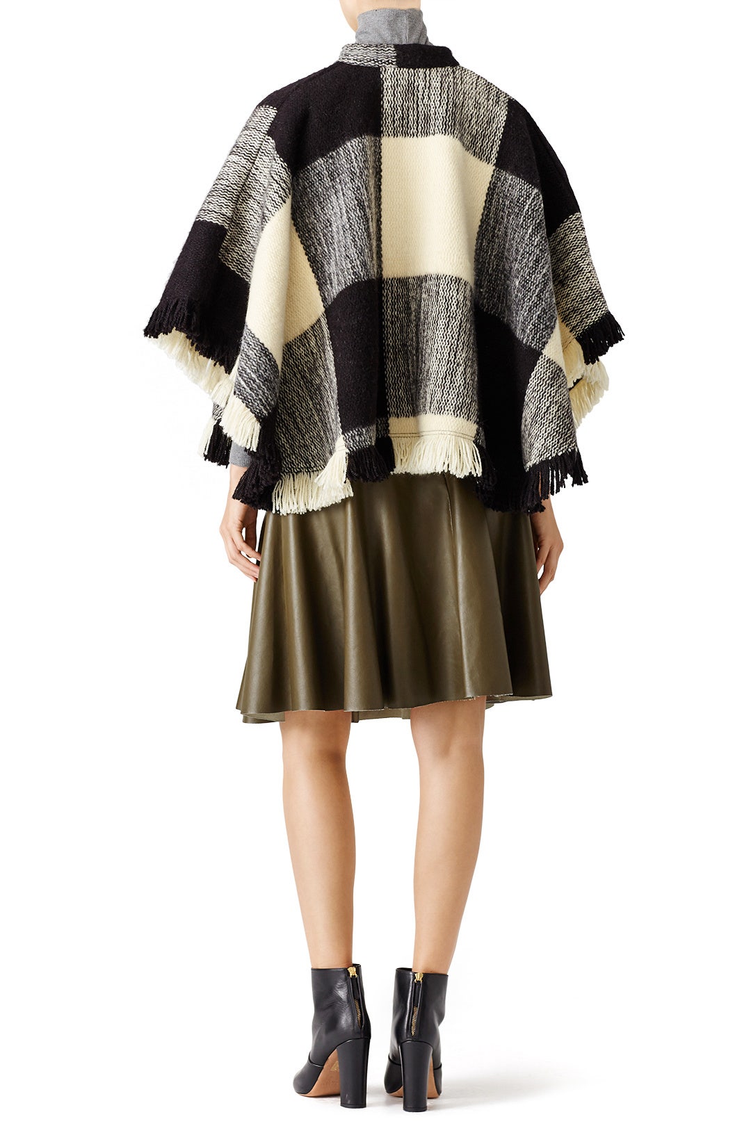 White and Black Dakota Poncho by TULAROSA 2