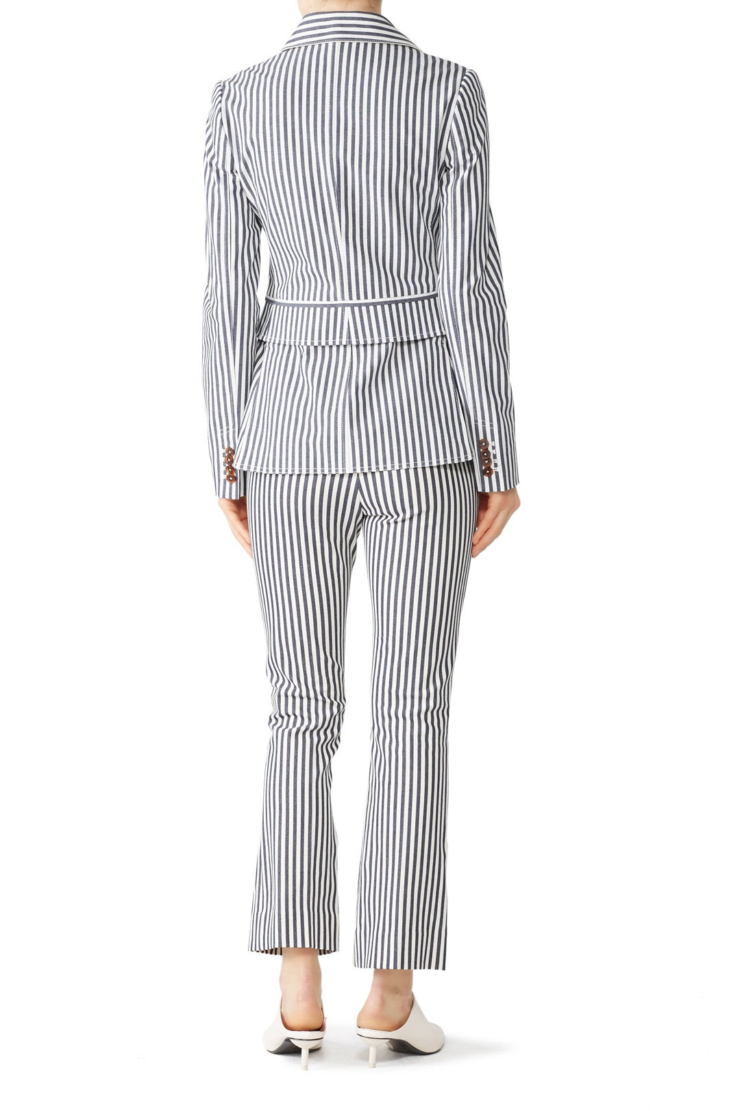 Striped Single-Breasted Blazer by Derek Lam 10 Crosby 2