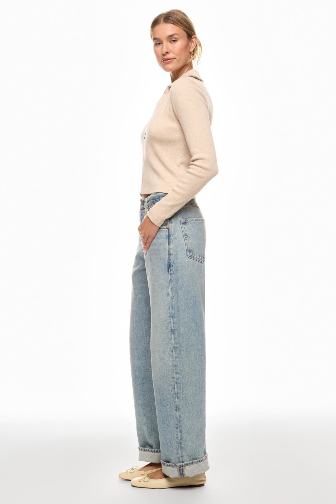 (取寄) メイドウェル レディース ラグラン-スリーブ ベイビー ティー Madewell women Ribbed Zip Front Tee by Madewell | Rent the Runway