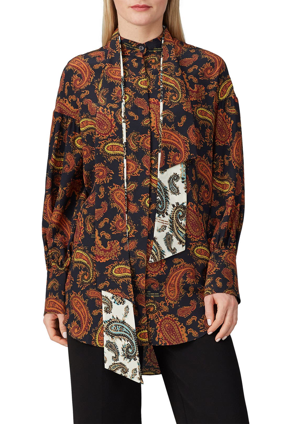 laube-blanc ダブルタイ　ブラウスdouble-tie-blouse Double tie Blouse – L'AUBE BLANC
