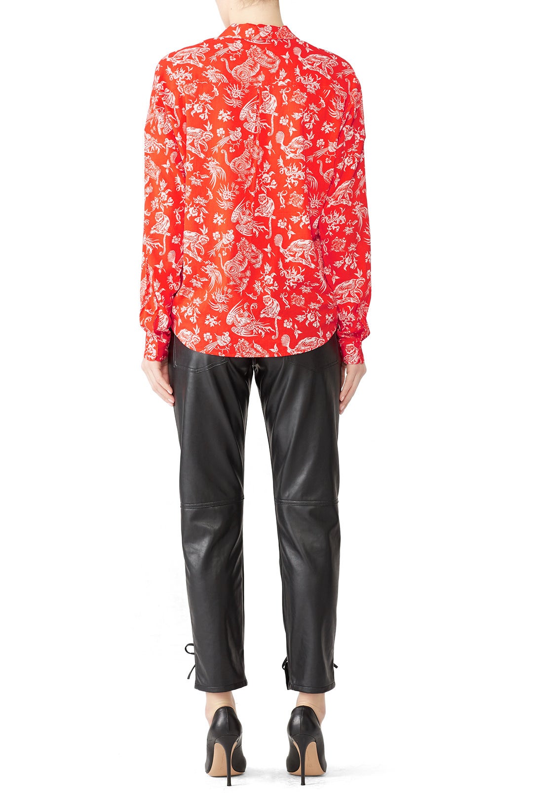 Oversized Printed Shirt by Scotch & Soda 2