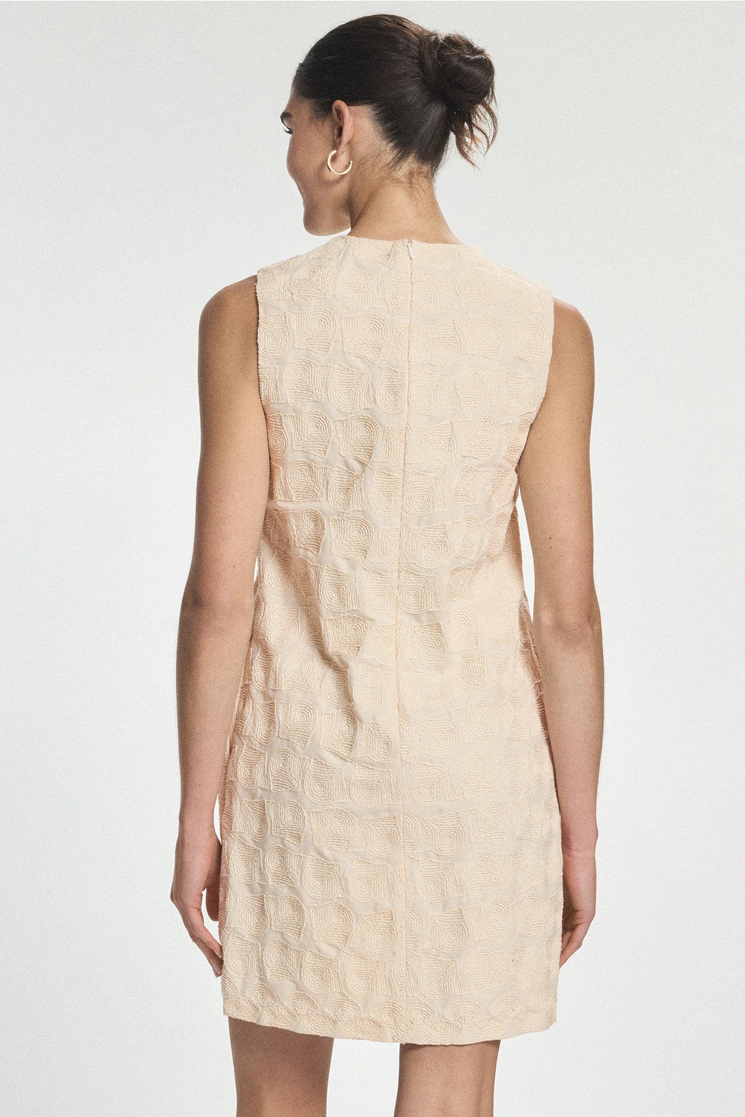 Spiral Embroidery Mini Dress by N Natori 2