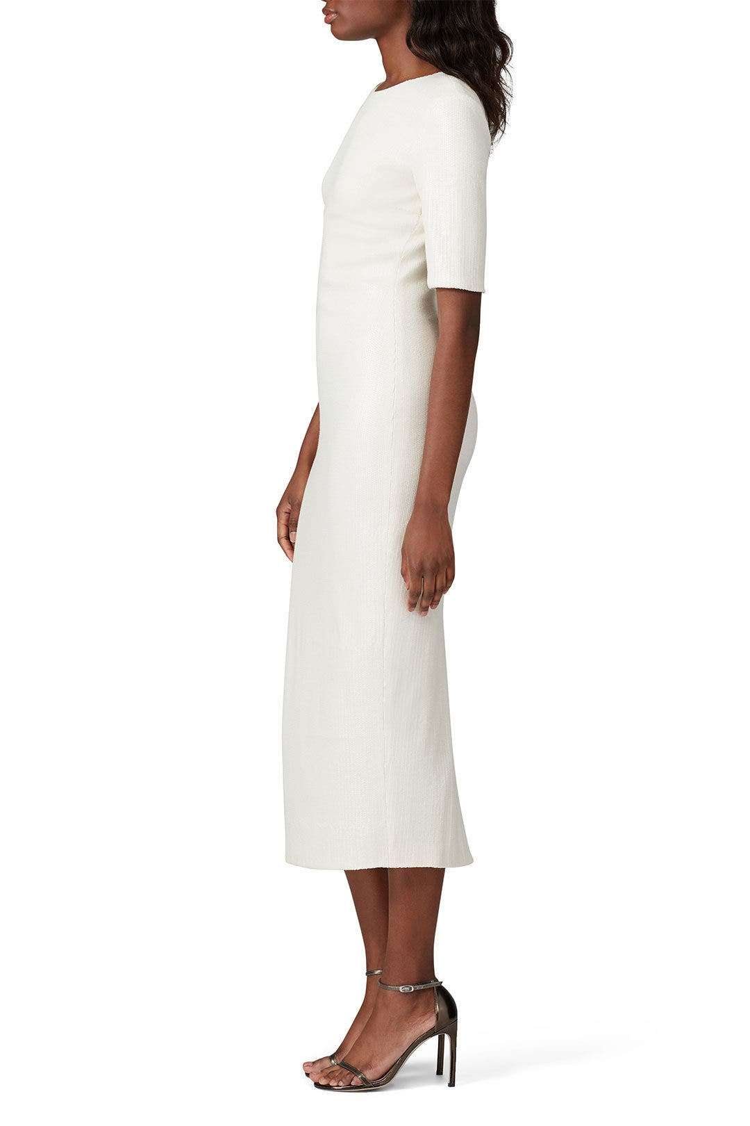 Ivory Sequin Dress by LAPOINTE 1