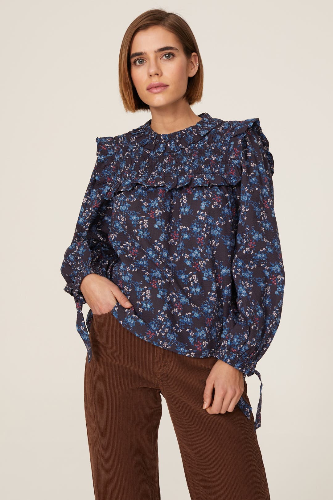 Tilly Smocked Top by Sea New York | Rent the Runway