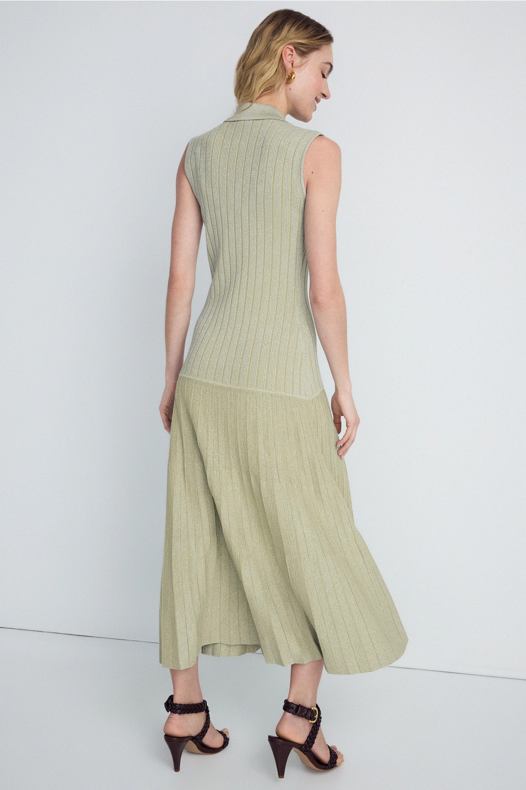 Sleeveless Sparkle Knit Polo Dress by Adam Lippes x RTR 2