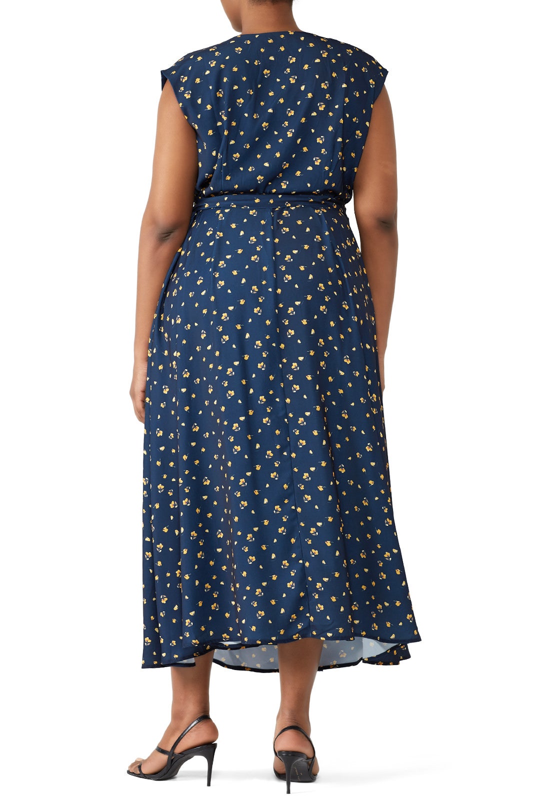 Navy Poppy Wrap Dress by Jason Wu x ELOQUII 1