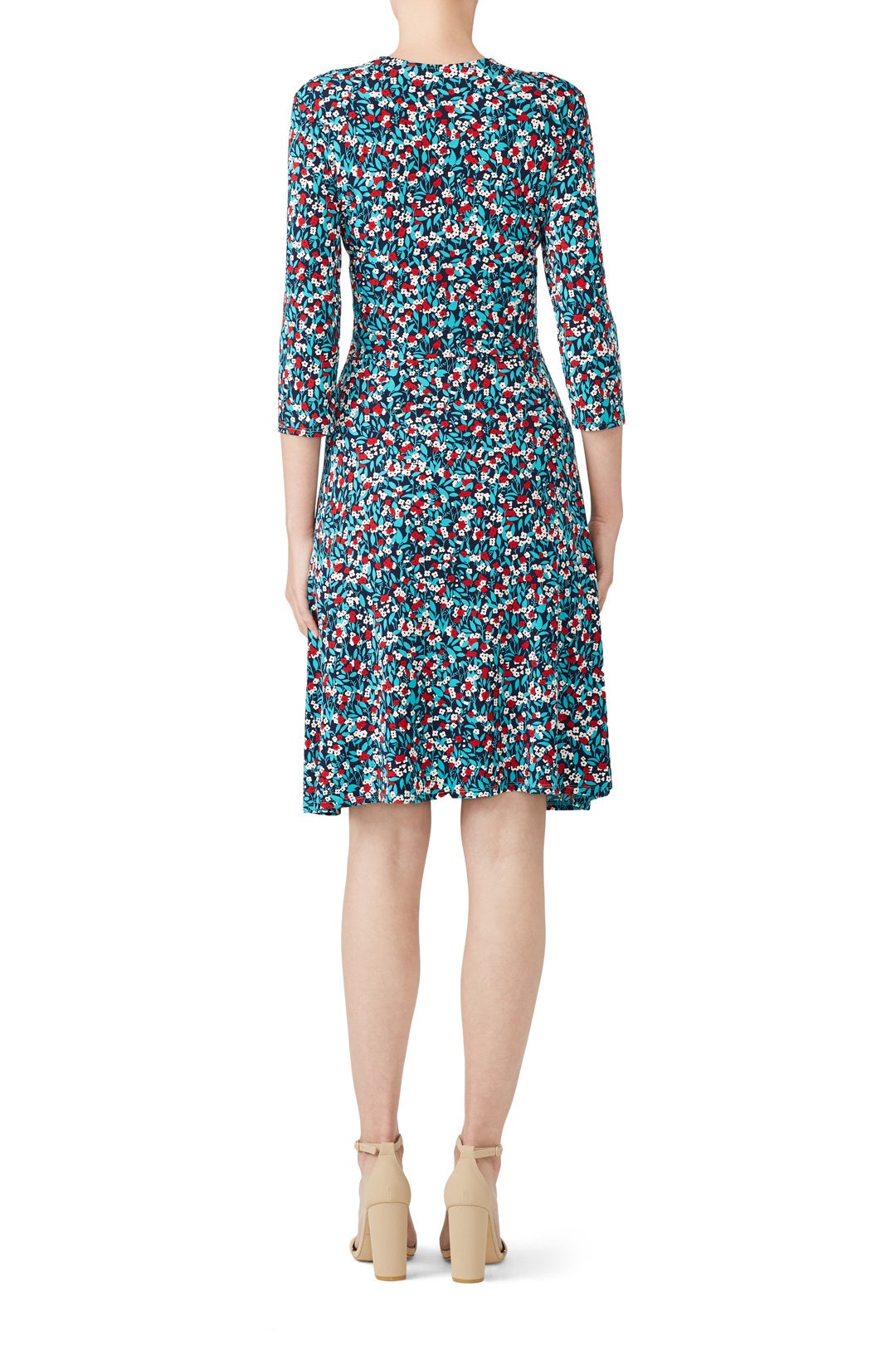 Calico Perfect Faux Wrap Dress by Leota 1